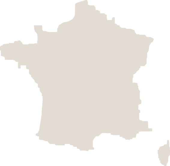 Carte de France : répartition indicative des coachs Fiters par département